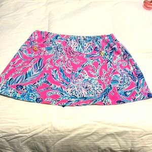 NWT Lilly Pulitzer Madison Skort Mandevilla Pink New Kids On The Dock Size L